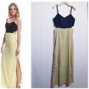 Hurley Paige Maxi Dress Cut Out Sides  XL
